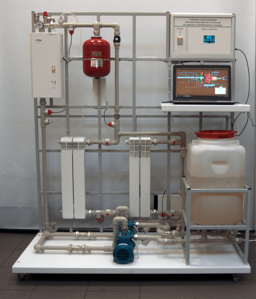شبیه‌ساز-استند آموزشی دیگ بخار اتوماتیک برای سوخت‌های مایع و گاز