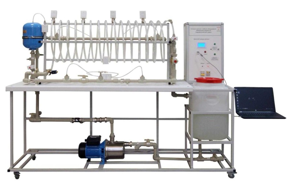مجموعه تجهیزات آزمایشگاهی استاندارد «مکانیک سیالات - چکش آب»