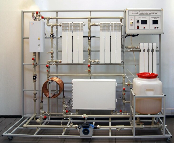 مجموعه تجهیزات آموزشی و آزمایشگاهی «ویژگی‌های حرارتی و هیدرولیکی وسایل گرمایشی»